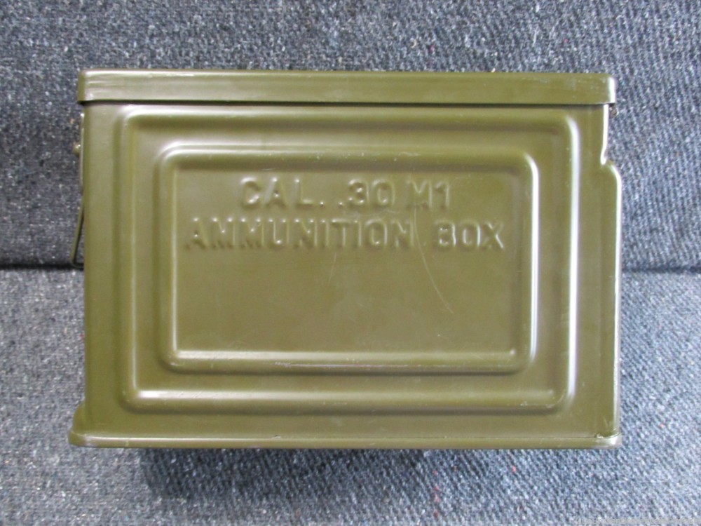 USGI WWII .30 CALIBER AMMO CAN WITH ORIGINAL PAINT (HARD TO FIND)-img-7