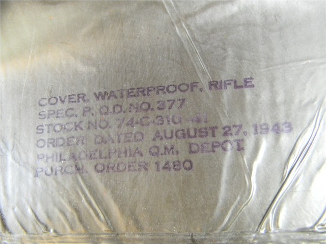WWII INVASION BAG FOR RIFLE DATED 1943-img-2