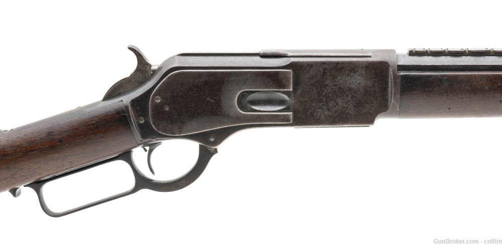 Winchester 1876 Rifle with 7-leaf Sight .45-75  (AW983)-img-1