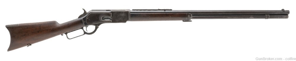 Winchester 1876 Rifle with 7-leaf Sight .45-75  (AW983)-img-0