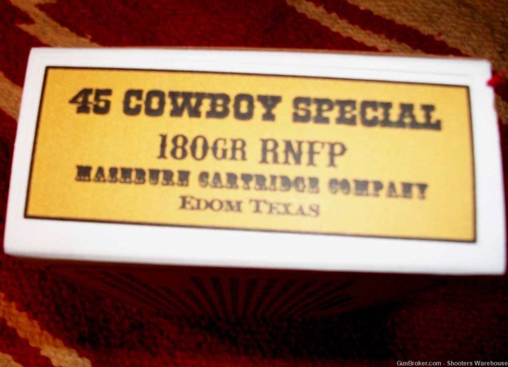 45 Colt Cowboy Special 180gr RNFP Mashburn Cartridge Company 50rds-img-1