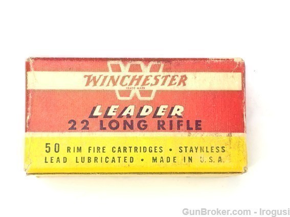 Winchester Leader .22 LR Vintage FULL BOX-img-2