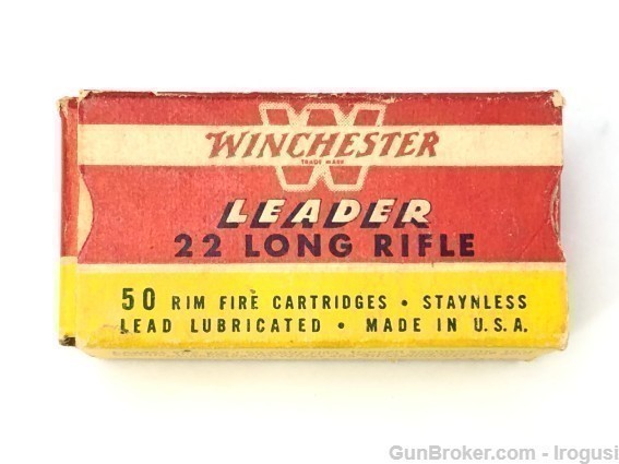 Winchester Leader .22 LR Vintage FULL BOX-img-0