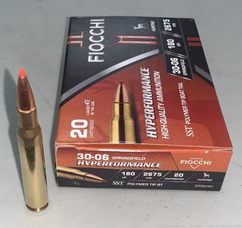 Fiocchi Extrema .30-06 Springfield Ammunition 20 Rounds 180 Grain SST -img-0