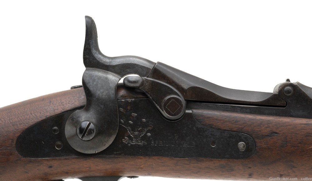 Scarce U.S. Model 1880 Triangular Rod Bayonet Rifle (AL5814)-img-2