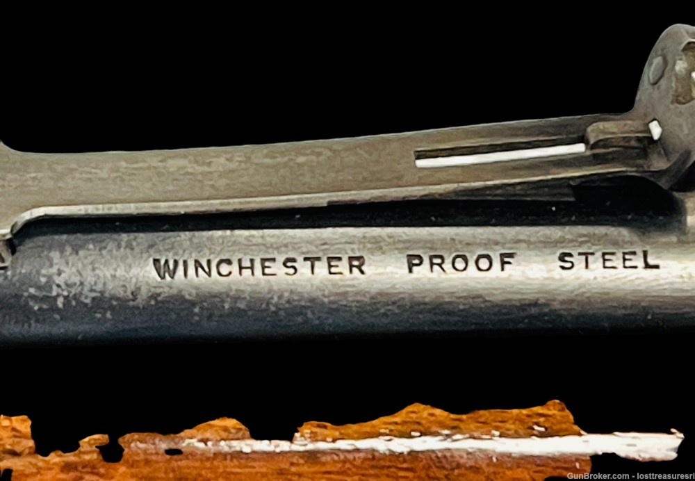 Vintage Winchester 1907 Semi Automatic Rifle Chambered In .351 Engraved Mag-img-44