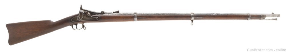 U.S. Springfield Model 1866 2nd Allin trapdoor rifle .50-70 (AL7324)-img-0