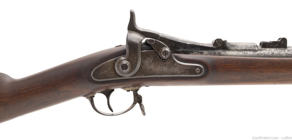 U.S. Springfield Model 1866 2nd Allin trapdoor rifle .50-70 (AL7324)-img-2