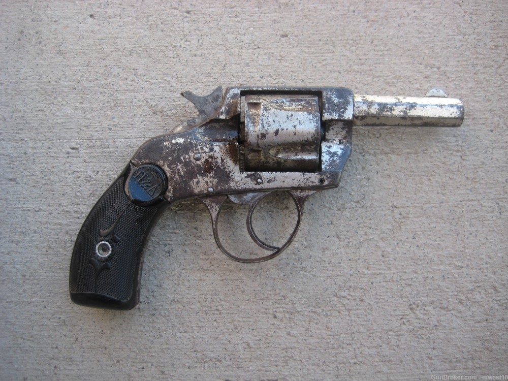 Hopkins & Allen Double Action No 6 Revolver Antique-img-5