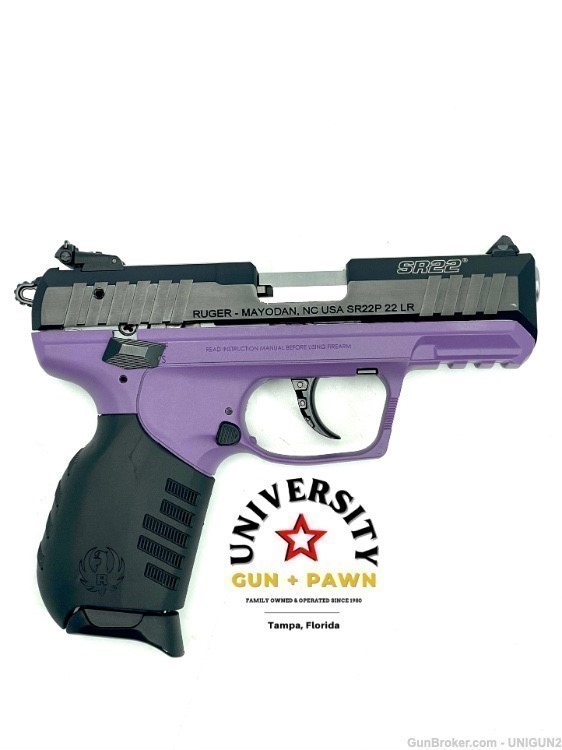 RUGER SR22 Lady Lilac TALO Exclusive 736676036066 3606-img-0