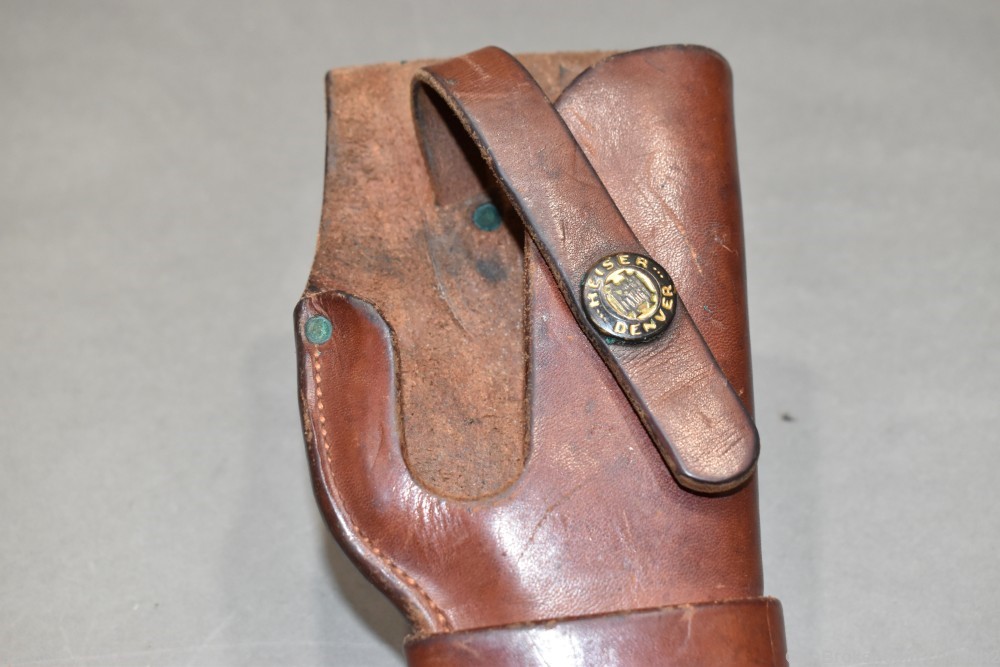 Heiser Abercrombie & Fitch 420 Right Handed Brown Leather Holster-img-1