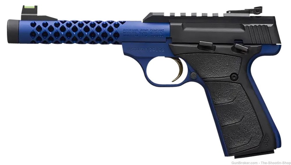 Browning BUCK MARK PLUS Pistol VISION BLUE 22LR 10RD Threaded Ported 22 UFX-img-2