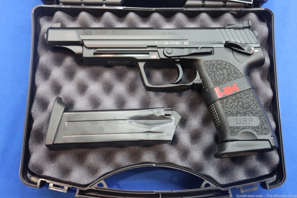 Heckler & Koch H&K USP 45 ELITE V1 Pistol 45ACP Safety Adj Sights 12RD 6"-img-2