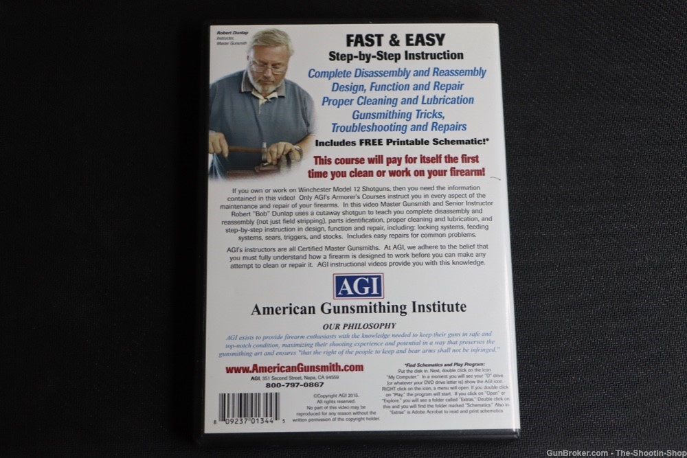 AGI Tech Manual & Armorers Course Instructional DVD Winchester Model 12 SG-img-1