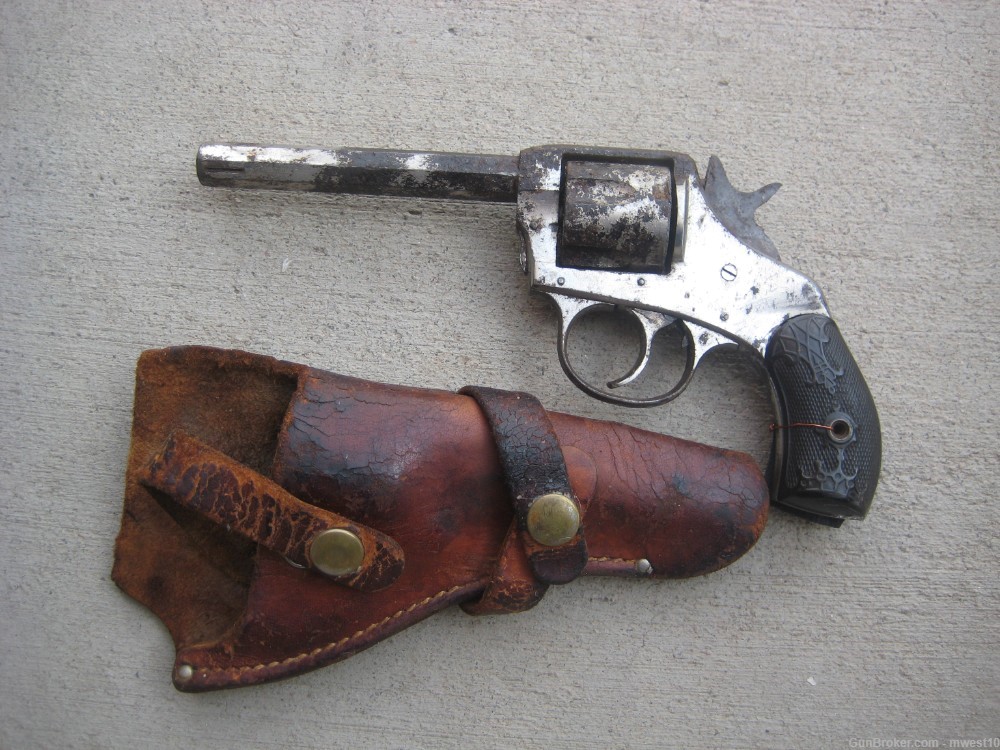 H&R The American Revolver With Holster Antique-img-0