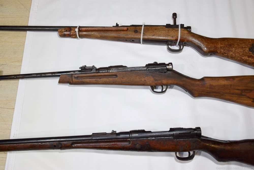 Lot of 3 Arisaka rifle for parts WWII Last ditch-img-11