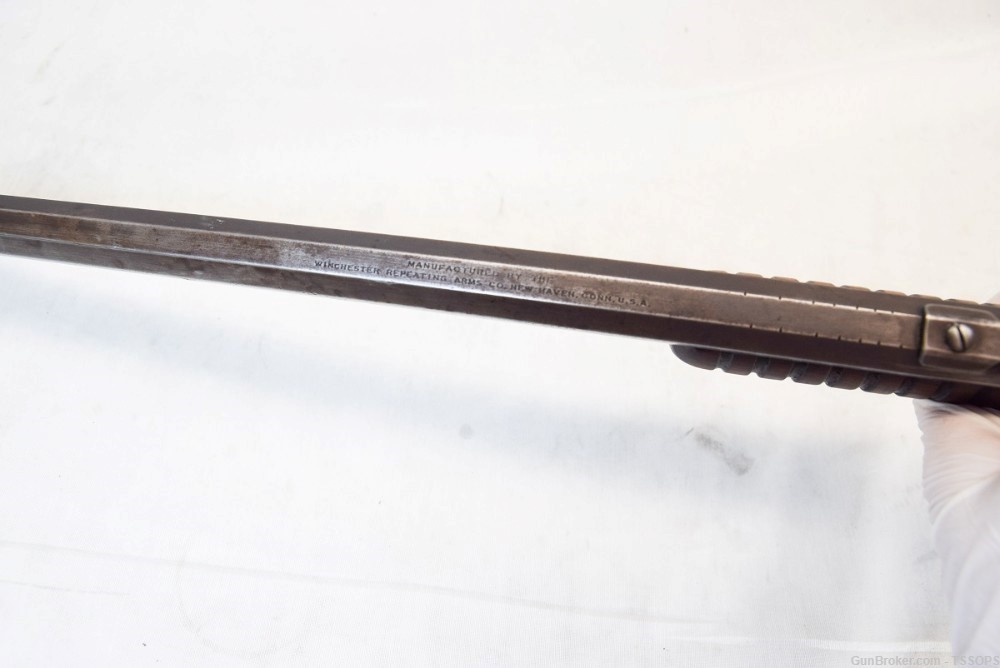 RARE 1900 WINCHESTER MODEL 1890 .22 SORT  PUMP ACTION RIFLE TAKE DOWN-img-4