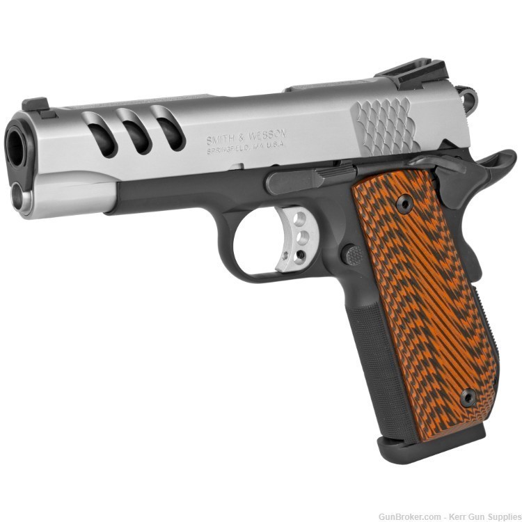 S&W 1911 PC 170344 .45ACP 8+1 STAINLESS/BLACK PISTOL, NIB, 2-MAGS-img-3