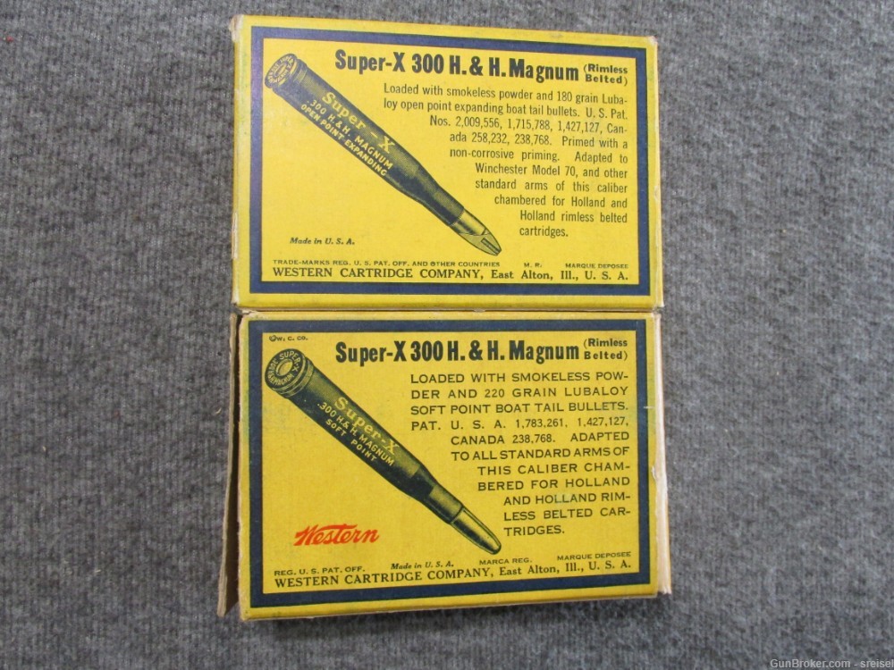 2 BOXES-40 ROUNDS OF WESTERN SUPER X .300 H&H MAGNUM CALIBER AMMO-img-6