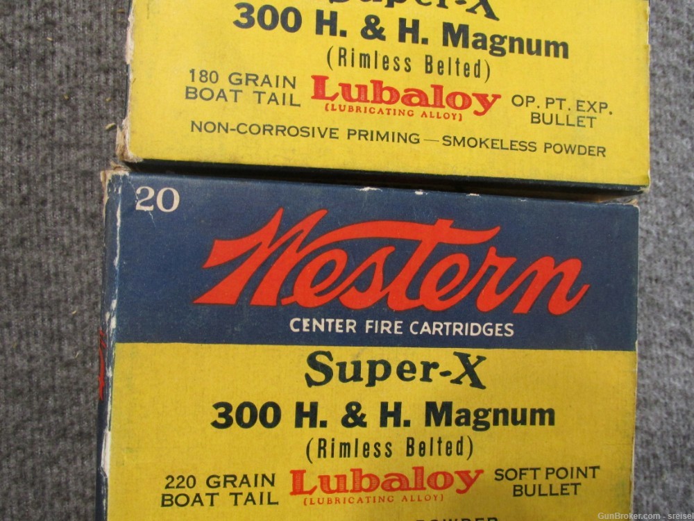 2 BOXES-40 ROUNDS OF WESTERN SUPER X .300 H&H MAGNUM CALIBER AMMO-img-2
