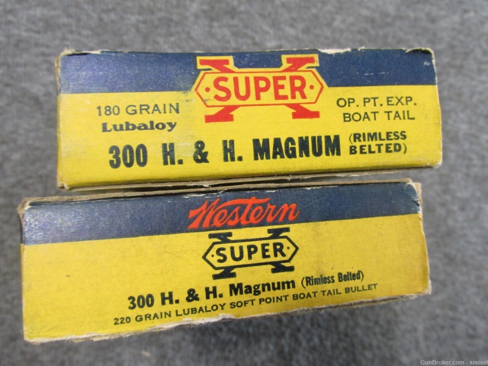 2 BOXES-40 ROUNDS OF WESTERN SUPER X .300 H&H MAGNUM CALIBER AMMO-img-5