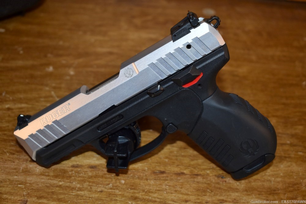 Ruger SR22 .22 LR 3.5" (Silver) Rimfire Pistol Case & (6) 10RD Mags-img-4