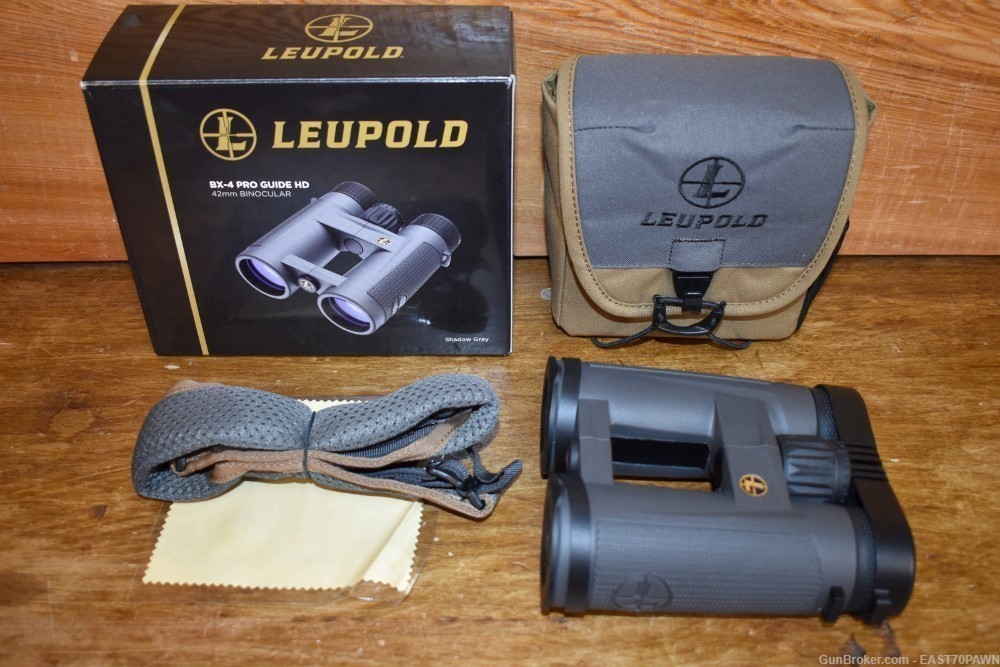 Leupold BX-4 Pro Guide HD 10x42MM Binoculars 172666 Shadow Gray-img-0