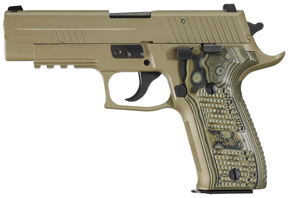Sig Sauer P226 Scorpion 9mm 4.40 10+1 DA/SA FDE Night Sights G10 Grips CA C-img-0