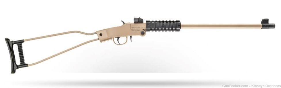 Chiappa Little Badger Rifle 22 LR. 16.5 in. Desert Sand Cerakote-img-0