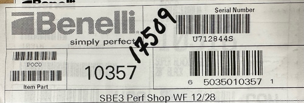  Benelli Super Black Eagle 3 Performance Shop 12ga 28" Barrel-img-2