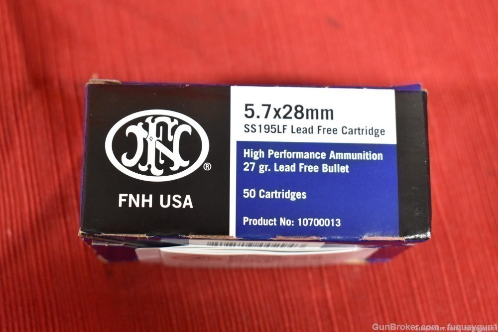 FN 5.7x28 27gr SS195LF LEAD FREE Ammo JHP HOLLOW POINT 10700019 400 RD CASE-img-4