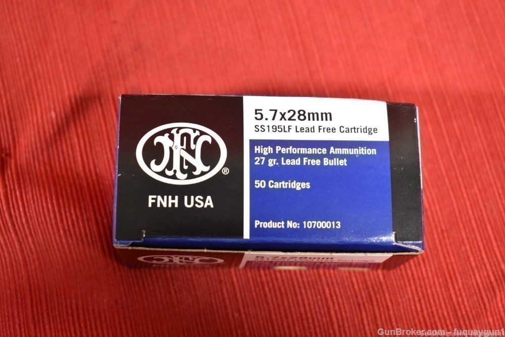FN 5.7x28 27gr SS195LF LEAD FREE Ammo JHP HOLLOW POINT 10700019 400 RD CASE-img-3