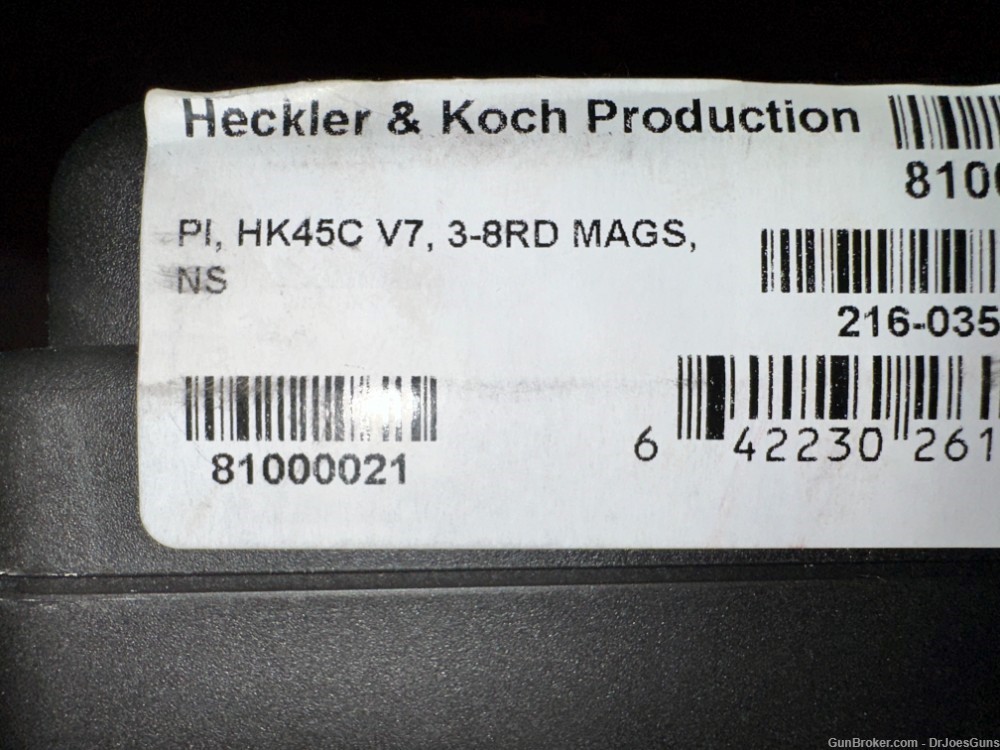 Heckler & Kock HK45C Compact Night Sight V7 LEM w/ Compensator & Ext Mag-img-9