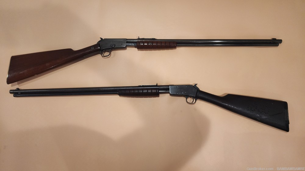 Well known pair of Marlin Model 37 Pump Action 22's  as Seen on Wikipedia-img-8