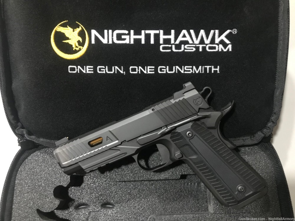 Nighthawk Custom Agent2 9mm 1911 Agent 2 IOS Black DLC gold, extra barrel 9-img-1