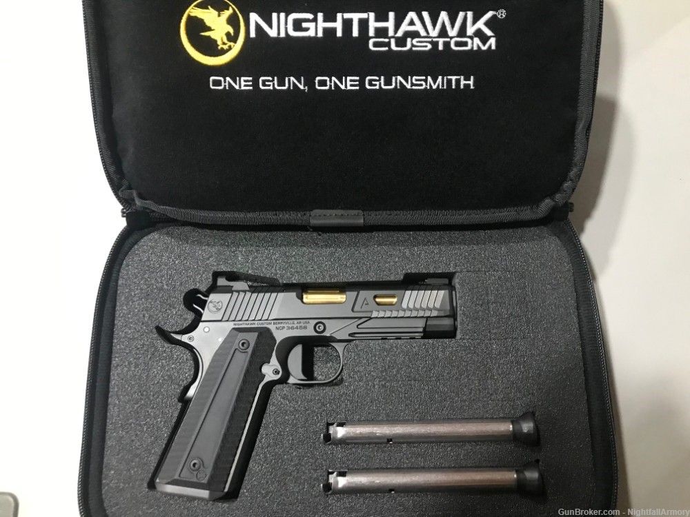 Nighthawk Custom Agent2 9mm 1911 Agent 2 IOS Black DLC gold, extra barrel 9-img-7