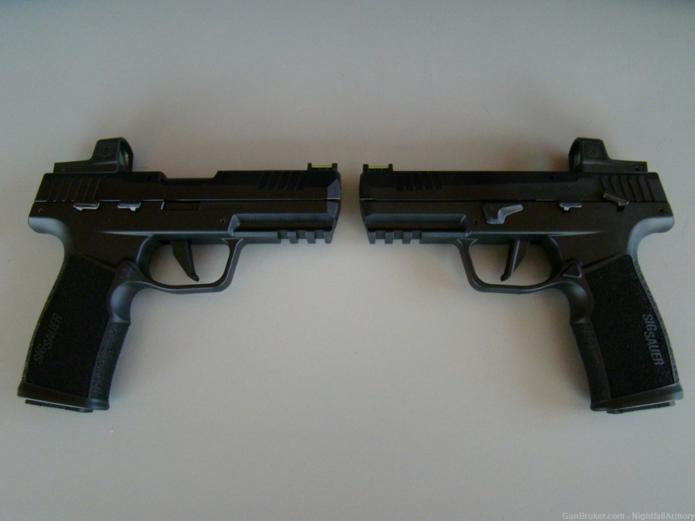 Pair of Sig Sauer P322 .22LR Pistols Romeo Zero Elite optic consec Serial #-img-3