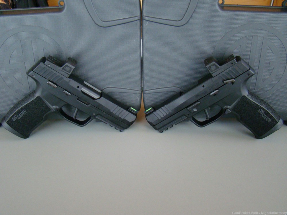 Pair of Sig Sauer P322 .22LR Pistols Romeo Zero Elite optic consec Serial #-img-0