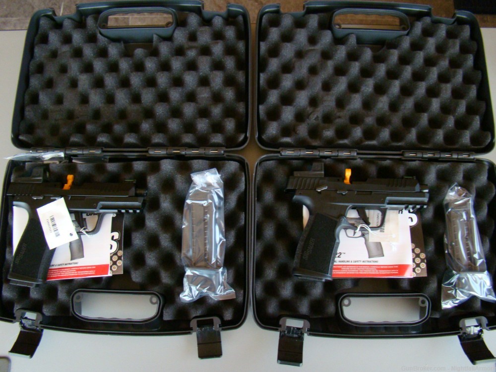 Pair of Sig Sauer P322 .22LR Pistols Romeo Zero Elite optic consec Serial #-img-8