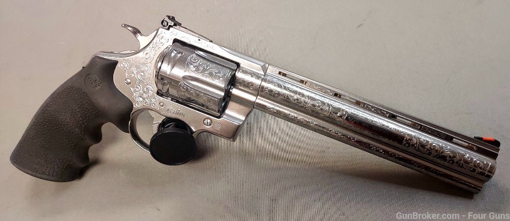 Colt Anaconda Engraved .44 Magnum 6rd Revolver 8" ANACONDA-SP8RTS-img-1