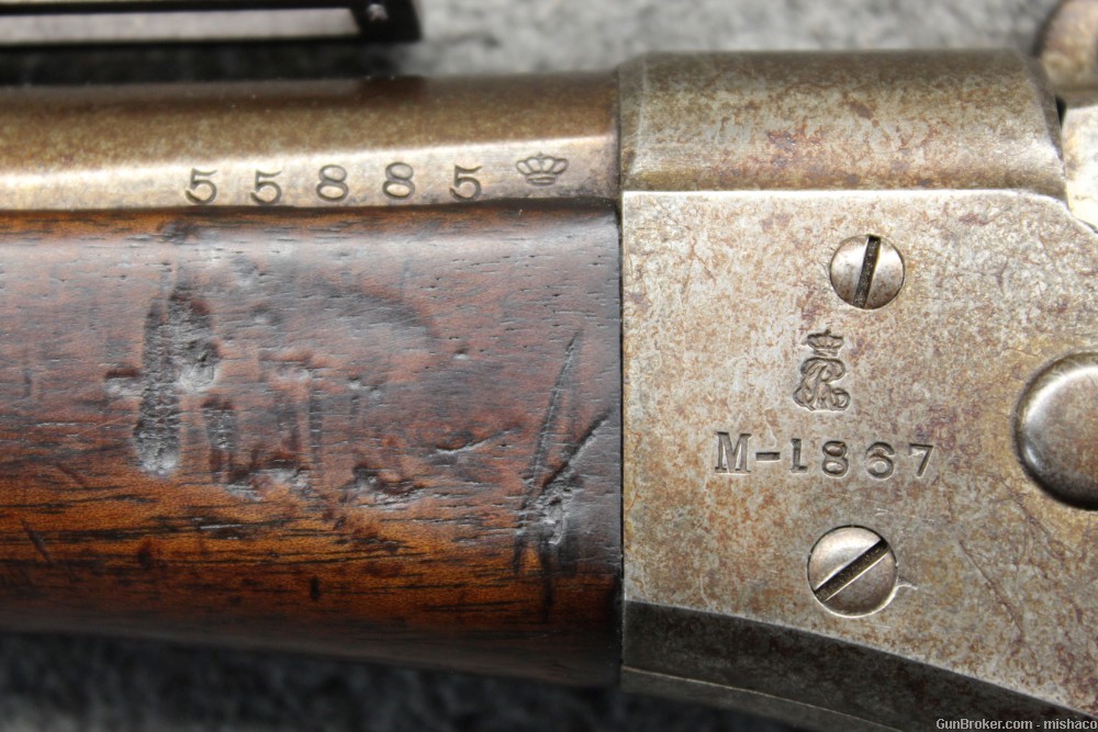 Nice Danish M/1867-96 11.35mm CF Remington Rolling Block Rifle M1867.45/70-img-13