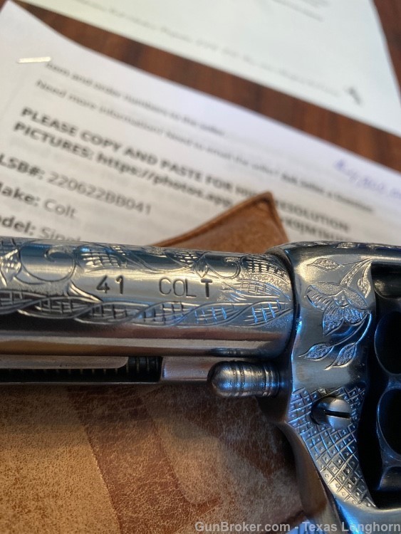 Colt SAA 41LC L.D. Nimschke Engraving Style High Condition 95% Colt Letter-img-21