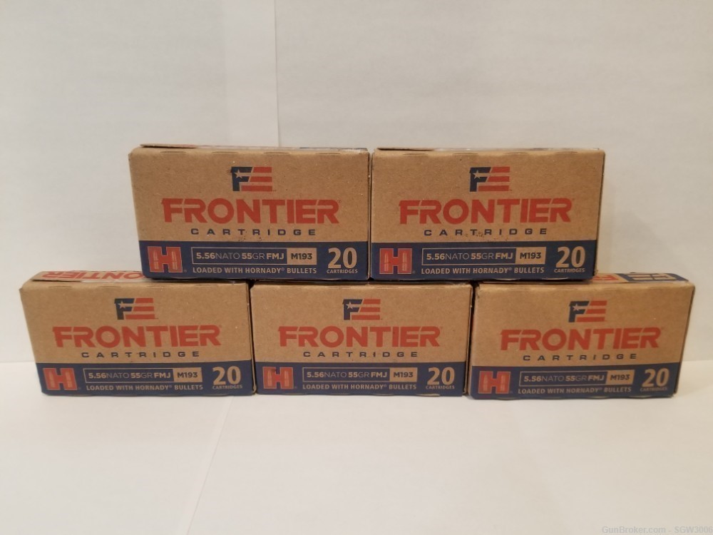 Frontier 5.56NATO 55GR Ammo 5-20rnd Boxes-img-0