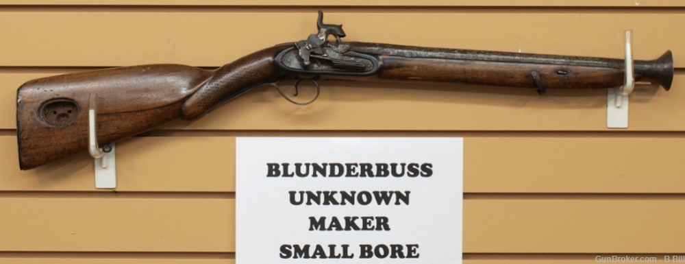 BLUNDERBUSS Smallbore Fowler ANTIQUE 1700's DISPLAY ONLY-img-1
