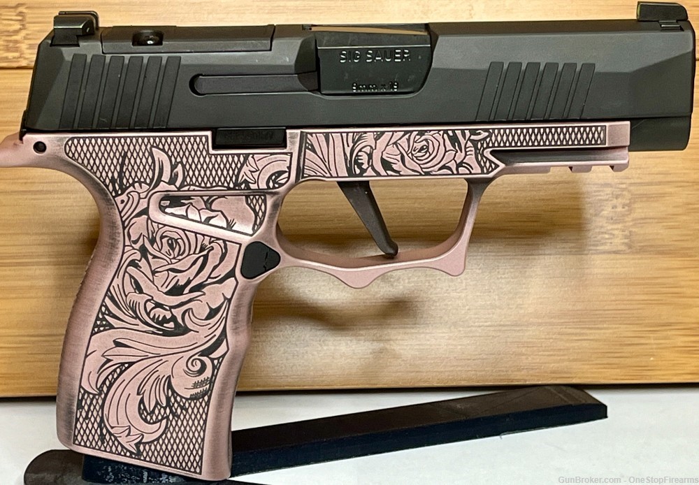 Sig Sauer P365XL Pink Rose Metal Frame 9mm Pistol-img-1