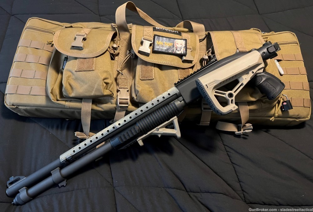 FDE VAPOR EYE MOSSBERG 590 A1 Heat Shield Shotgun A1 12 GA CUSTOM ROUGH MOD-img-11