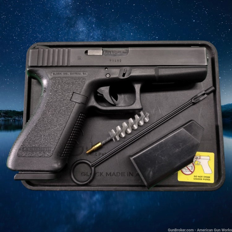 Glock 22 Gen 2 Complete in Tupperware Case in 40 S&W CAOK! NORES -img-0