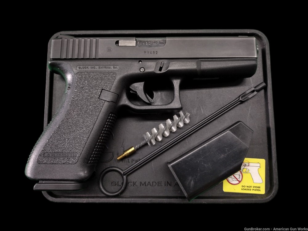 Glock 22 Gen 2 Complete in Tupperware Case in 40 S&W CAOK! NORES -img-1