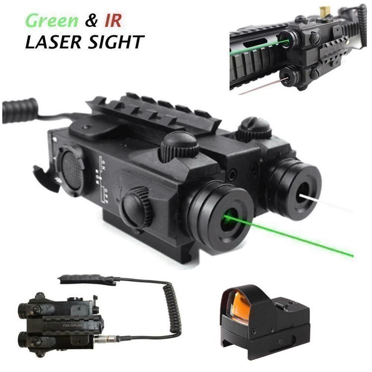 Sniper FL3000 Green LASER SIGH  IR  w/ Micro red dot Combo Fit Night Vision-img-0