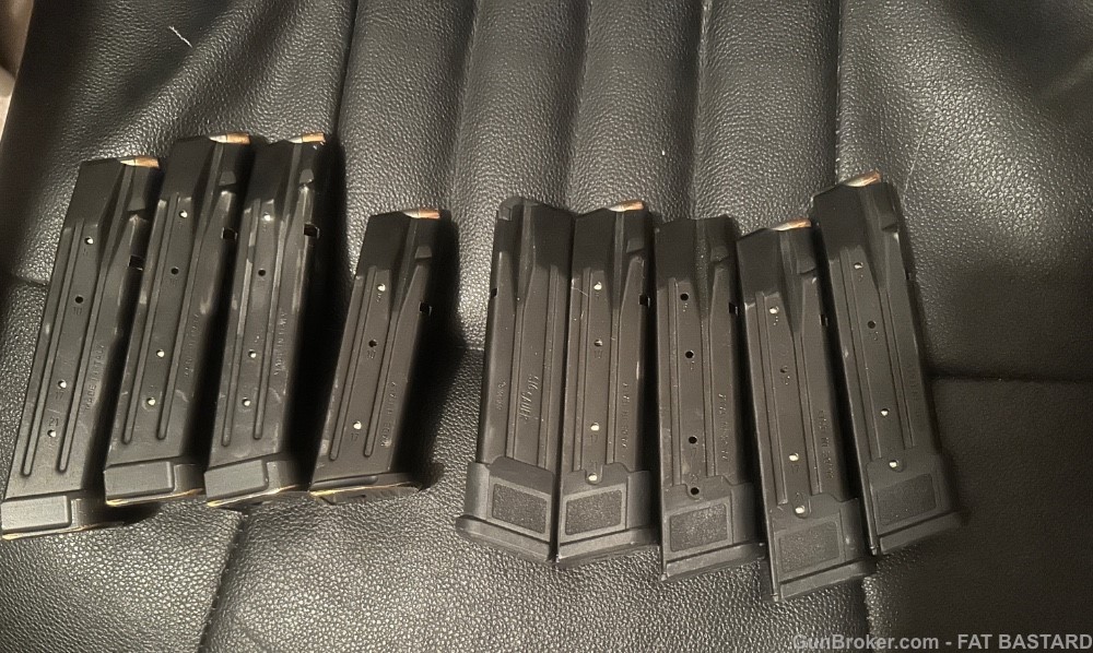 9 factory Sig 320 mags, brass baseplates, Wilson Combat goodies-img-8